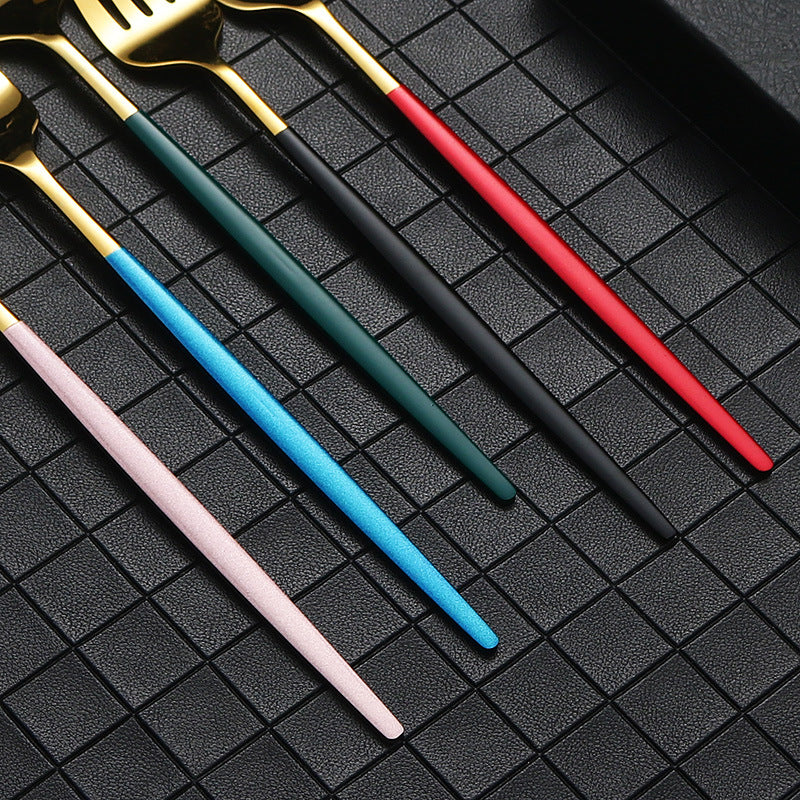 Fork, spoon and chopsticks three-piece set